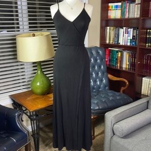 Say What? Black Faux Wrap Maxi Dress